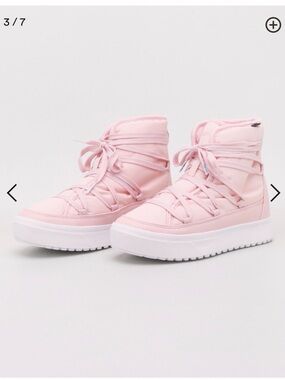 Native Pink High-Top Platform Lace-Up Sneakers